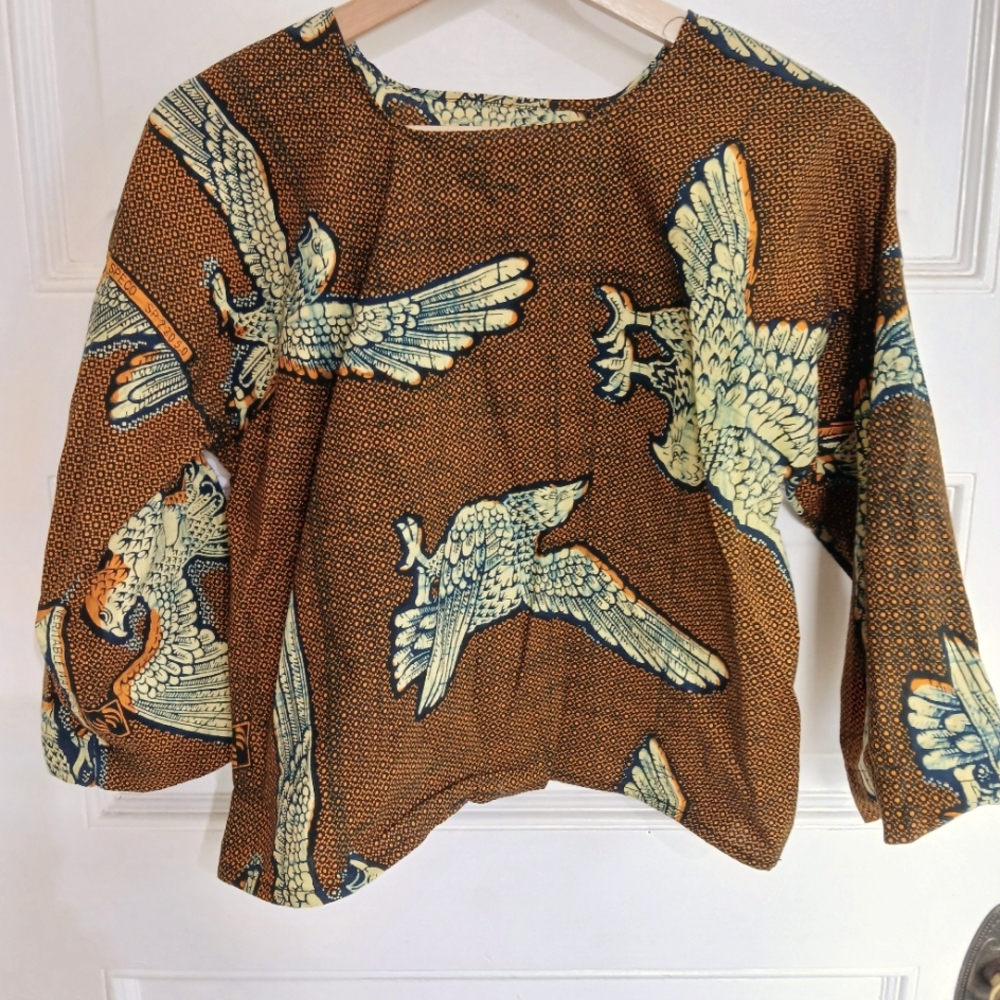 Amazing Wax Print Top Size M